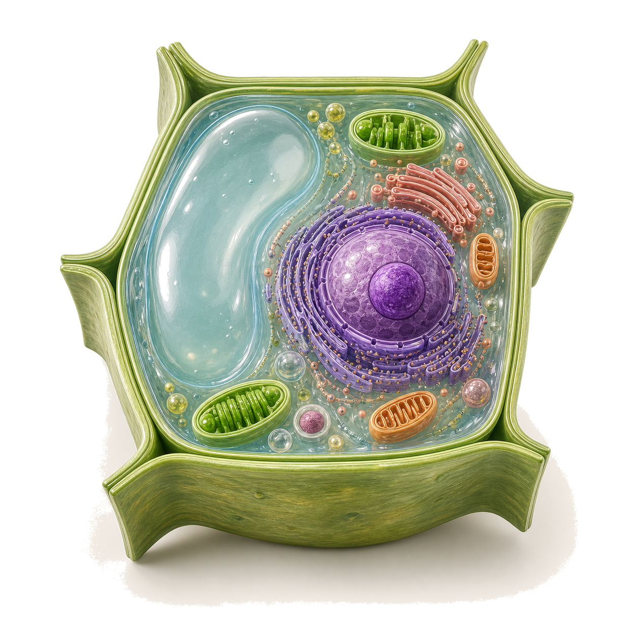 3D render of a Plant Cell