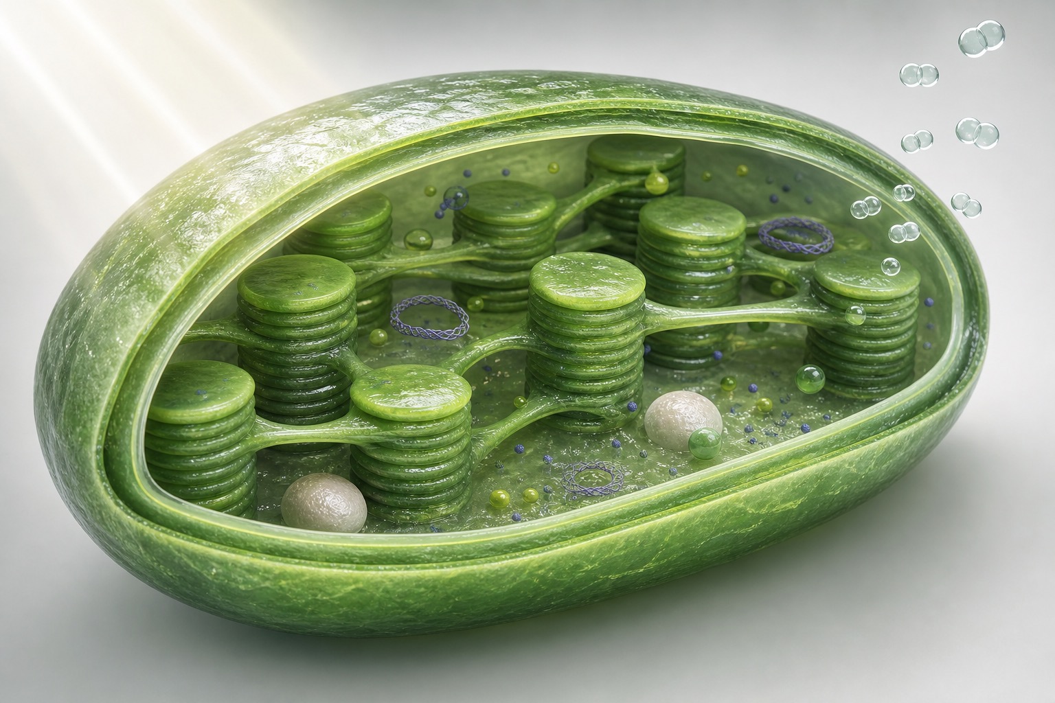 Teaching illustration: Chloroplast and Photosynthetic Structures