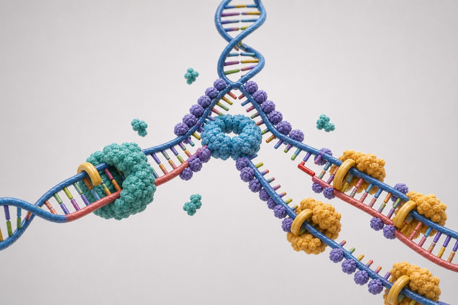 Teaching illustration: DNA Replication Fork